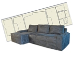 Slipcover Pattern - Sectional Body only. One-arm, wrapback, corner, chise & armless