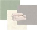 Sofa / Armchair Slipcover - Fabric: Sea Breeze