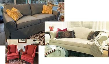 Custom Designer Slipcovers for Sofas and Armchairs